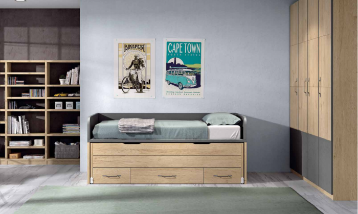 COMPACTO CON NIDO OCULTO ABATIBLE CON 3 GAVETAS – NAVE 44